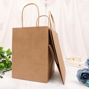 China Biodegradable Environment Friendly Paper Shopping Bags 17*17*23cm wholesale