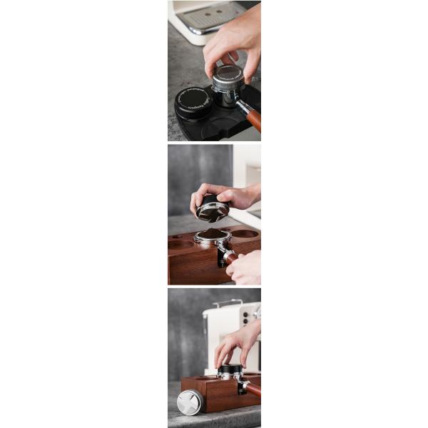 Adjustable Depth Coffee Dispenser 58mm Metal Set for Coffee Tea Tools Type Coffee Tampers
