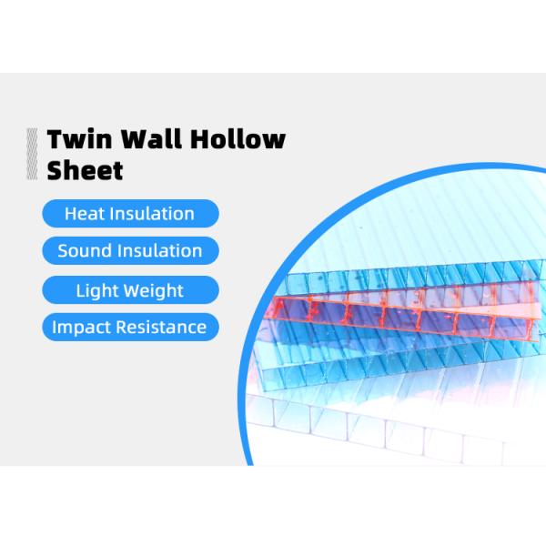 Transparent Polycarbonate Sheet Virgin Polycarbonate Twinwall Sheet For Building Material