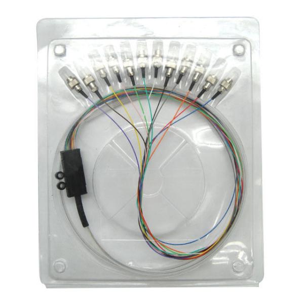 12 Colors ST Ribbon Fan Out Single Mode Fiber Pigtails