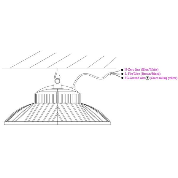 Outdoor High Lumen UFO LED High Bay Light IP66 Led High Bay Luminaire