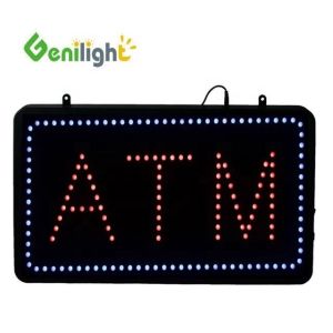 Genilight Indoor 56*33cm Neon LED ATM Open 12V Electronic Brightness and