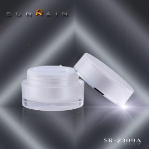 China Beauty face cream Plastic Cosmetic Jars lotion products square acrylic cream jar SR-2309A wholesale