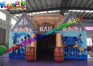China Waterproof Inflatable Bar Tent , House Inflatable Event Tent With Barrel wholesale