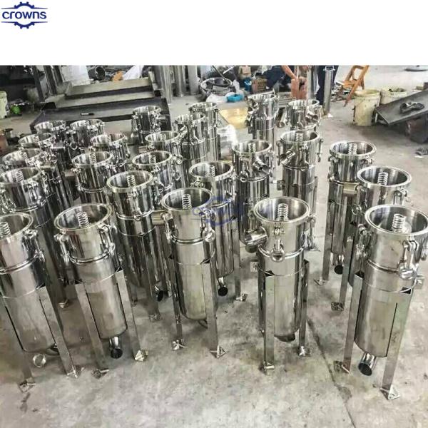 Stainless Steel Bag Filter Housing for Pvc Filter Bags Customizable Length