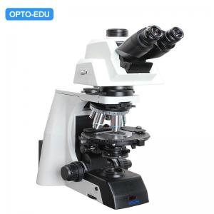 China OPTO-EDU A15.1091-T plm polarized light microscopy Manual Transmit 12V 100W Halogen Semi APO ECO wholesale