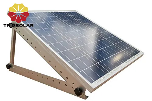 Adjustable Tilt Range Solar Mounting Bracket for PV System Structure Wind Load 60m/s