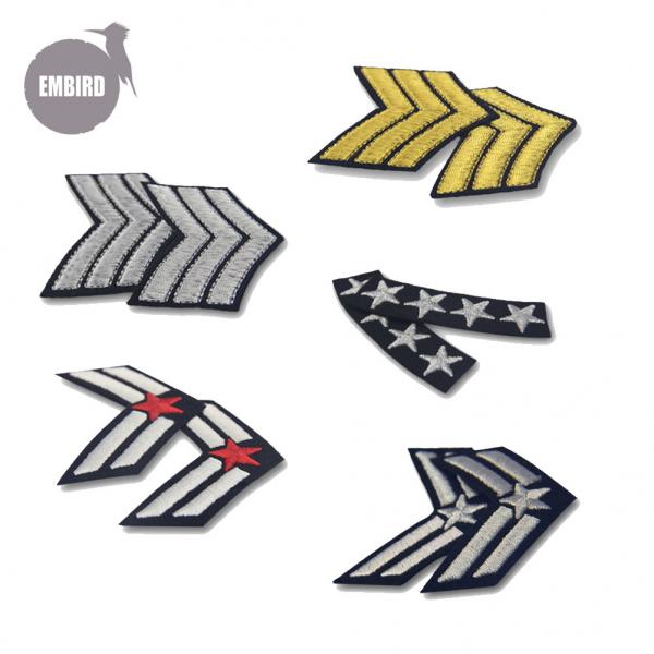 Quality OEM ODM military embroidered patches Iron On Heat Cutting Border for sale