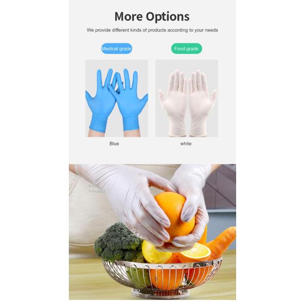 latex glove latex glove medical latex coated glove Blue gloves