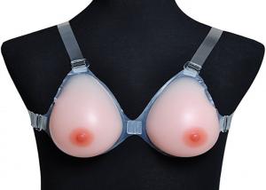 China Drop Shape Silicone Breast Forms With Strap Silicone Artificial Breast For Mastectomy on sale