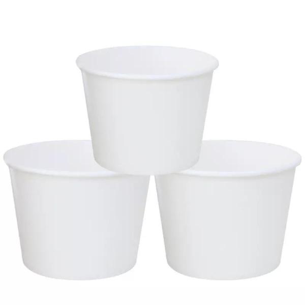 Disposable High Quality Factory Price Soup Container Liquid Resistant Single PE 23oz White Disposable Bowls