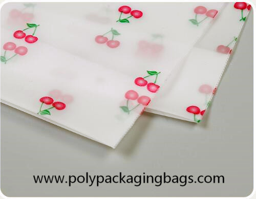 0.06mm Printed Transparent PE Drawstring Storage Bag
