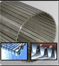 Oil Gas Stainless Steel Water Well Screen Pipe , Johnson Wedge Wire Screens