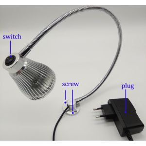 China Flexible Bendable Stainless Steel Tubing Bedside Reading Lamp 1W wholesale