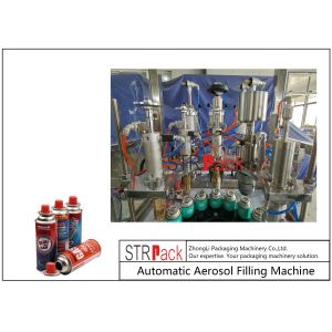 Full Automatic Cassette Gas Filling Machine 200ml 3500Cans/H