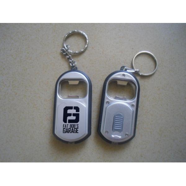 Multi-function Simple Mobile Solutions Mini Bottle Opener Led Flashlight Keychain For Advertising Gift