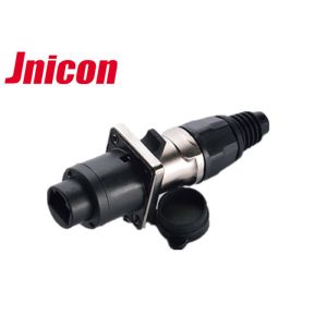 China Straight RJ45 Waterproof Connector , Dual Panel Waterproof RJ45 Socket Signal Connection on sale