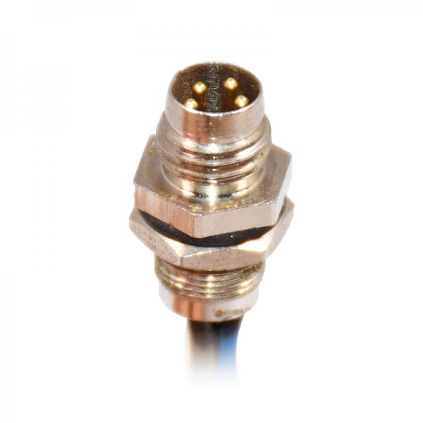 Waterproof Solder Type 3 4 5 8 12 Pin Panel Mount M8 Connector With Wire Pigtail