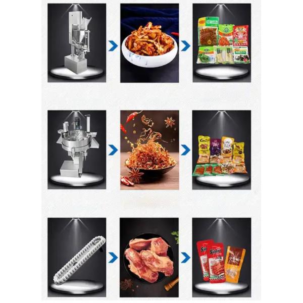 High Speed Tofu Doypack Packaging Machine With Automated Vacuum System Vacuum