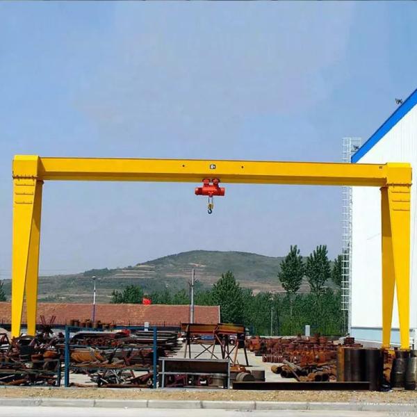 MH Type 8m / Min Single Beam Gantry Crane Box Type 12m - 30m Span