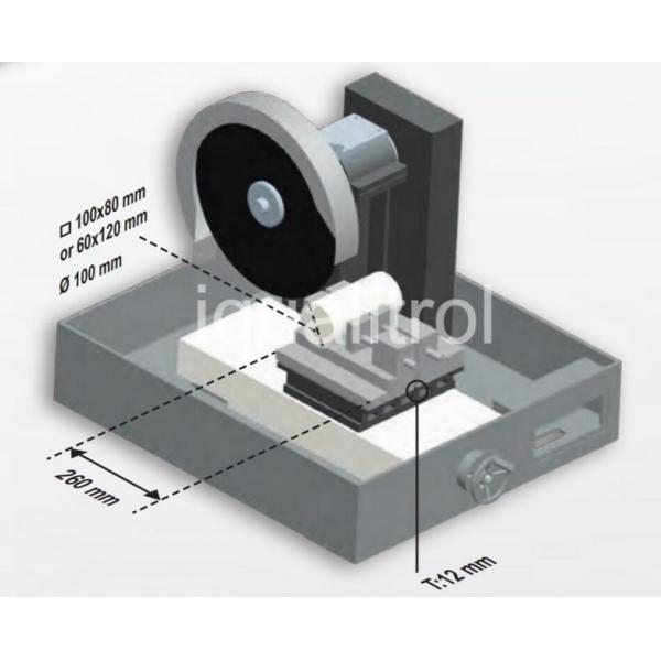 Irregular Round Cylinder Metallographic Manual Abrasive Cutting Equipment with Cooling System