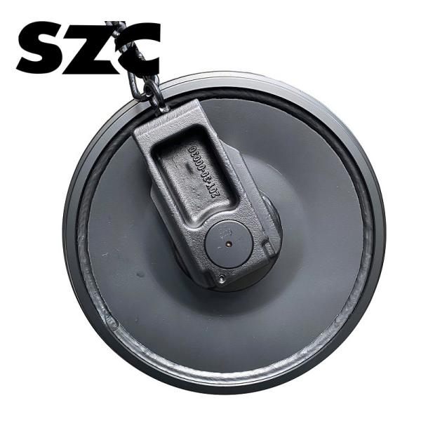 Forging 35MnB Pc350 Excavator Front Idler Asssembly Mini Crawler Excavator Parts