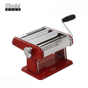 China Shule Multifunctional Manual Pasta Maker Red 150mm Homemade Pasta Maker on sale
