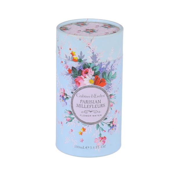 Eco-Friendly Skincare Gift Packaging Cardboard Cylinder Paper Tube Cosmetic Boxes Custom Print