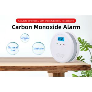 Carbon Monoxide Alarm Detector Replaceable Battery Operated CO Alarm Detector