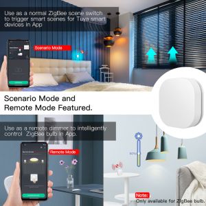 Tuya Zigbee 3v Smart Button Switch Wireless Remote One Key Control Multi Scene