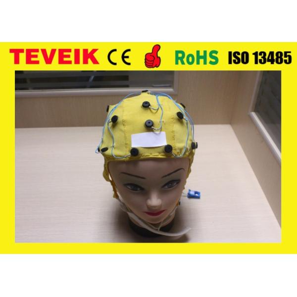 Medical EEG hat, Tin electrode,32 leads eeg cap with DB25 pin connector for eeg machine