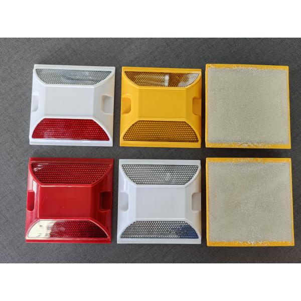100mm Red Yellow White Reflective PMMA Road Stud With ABS Shell