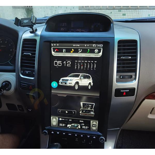 13.6 Inch Android Display Video Player With Octa Core Processor For Toyota Prado LX470 2002-2009