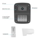 4MP POE AI IP Waterproof Dual Light Night Vision Two Way Audio Camera Motion