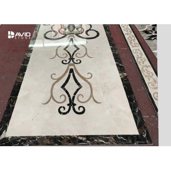 Simple Flower Marble Tile Patterns Marble Floor Medallion Water Jet Designs