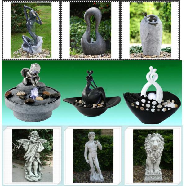 Nature's Mark Heart Couple LED Relaxation Resin Water Fountain with Authentic River Rocks grab and go river rocks