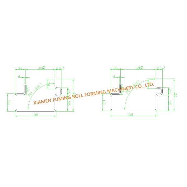 Container House Bottom Beam Roll Forming Machine Precise Positioning Control