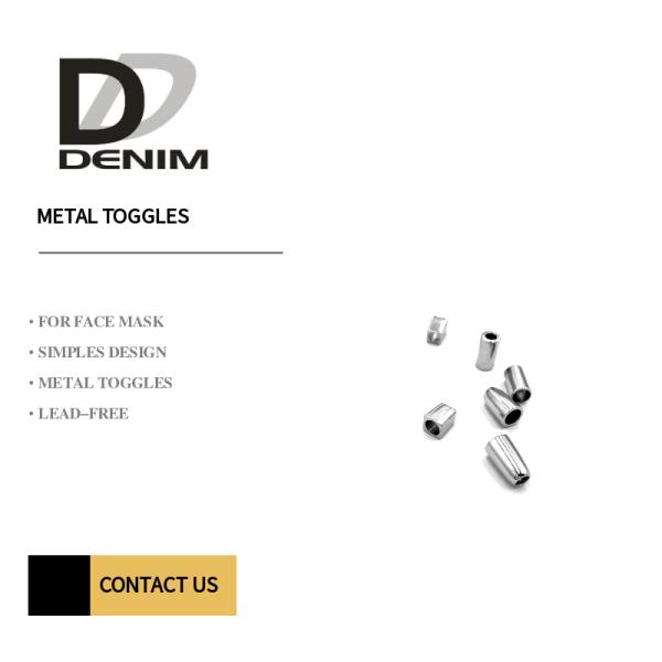 metal toggles for face mask Cord Ends 