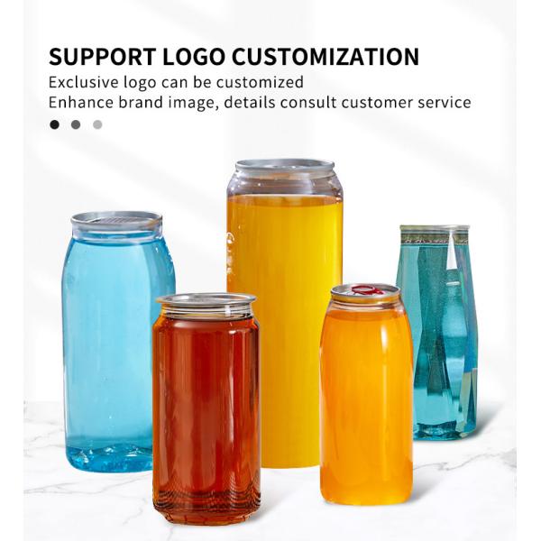 350ml 650ml High Quality PET Plastic Bottles With Pop Top For Cold Drinks