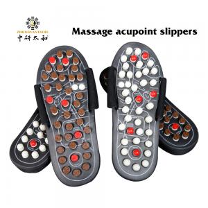 China Non Slip 10.43 Inch Acupoint Reflexology Sandals , Acupressure Massage Slippers wholesale