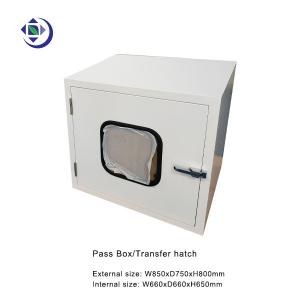 China Powder Coated Steel Cleanroom Pass Box Transfer Hatch In Size W650xD650xH660mm wholesale