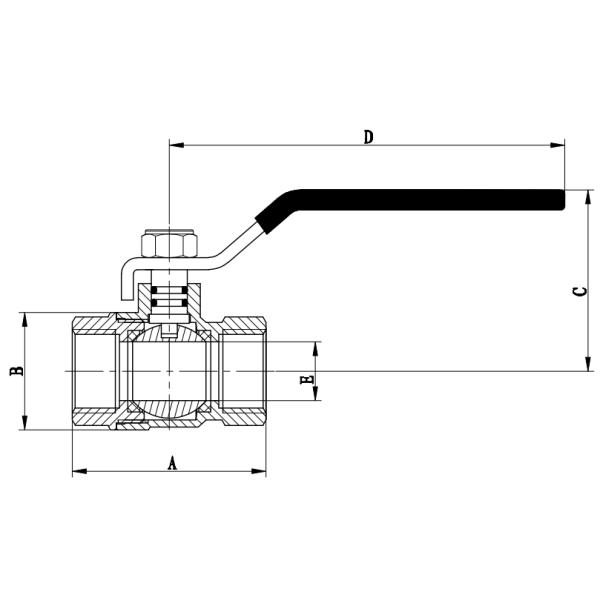 HPB 57-3 25 Bar Brass Ball Valves With Lever Handle