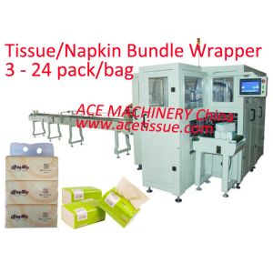 China Fully Automatic Soft Facial Tissue Packing Machine Multiple PE Bags PLC Control wholesale