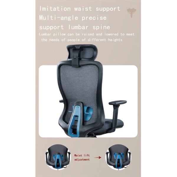 Factory Directly Comfortable Ergonomic Support Swivel Mesh Chairs Manager Staff Computer High Back Office Chair