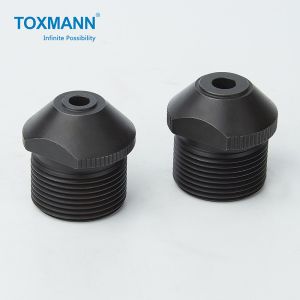 Multiscene SKD61 Auto Turned Parts Knurled Nuts Black Oxide Finish