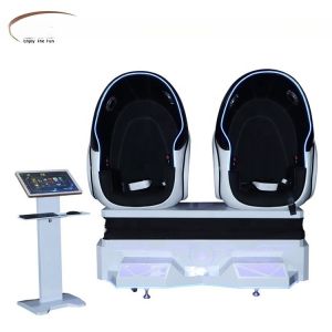 China Dreamland 9D VR amusement equipment double players vr cinema chair 9d vr egg chair virtual reality on sale