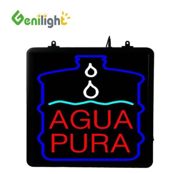 Indoor RGB Custom Super Light LED Letter Ba Ba Tea Open Neon Sign for Juice Shop Energy