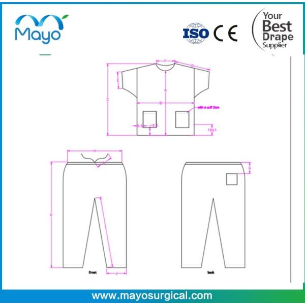 High Performance Medical Disposable Scrub Suits for Doctors and Nurses