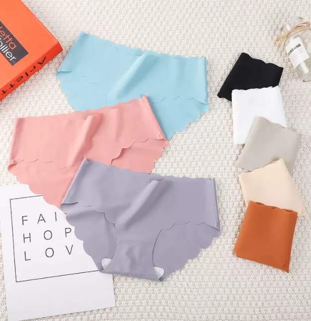 M-XXL Ice Silk Seamless Underwear One Piece Breathable Women Underwear