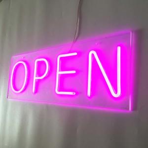 China Brand Names Pink Bar Open Neon Sign 50000-80000 Hours Lifetime wholesale